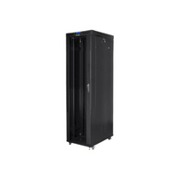 Lanberg 19" rack šafa 47U 800x1000 juoda su stiklinėmis durimis LCD (plokščias paketas)