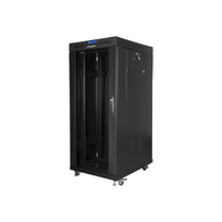 Lanberg 19" rack šafa 27U 800x1000 juoda su stiklinėmis durimis LCD V2