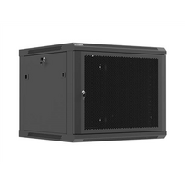 Lanberg 19" 9U 600x600 juoda rack spinta su perforuotais durimis