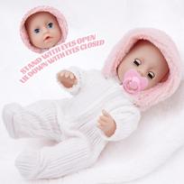 25CM Washable Lifelike Soft Hand-painted Simulation Baby Reborn Doll Children Accompany Play Doll 25CM