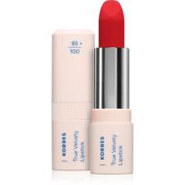 Korres True Velvety Lipstick kreminės konsistencijos satino efekto lūpų dažai atspalvis Vivid Red 3 g