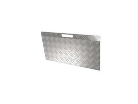 Rampa slenksčiui RIDDER VERDAL M, apie 78 × 40 cm, slenksčio aukštis 30–70 mm, chromuotas aliuminis,