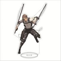 Anime Ataka titanų Akriliniai dekoratyviniai rankdarbiai Žaislas 15cm Mikasa ARMIN EREN Kolekcinės figūrėlės Stalas Namų dekoracija
