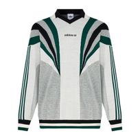Adidas Originals Santiago bliuzonas su trimis juostelėmis, laisvo kirpimo, ilgomis rankovėmis, megztas viršus vyrams, viršutiniai drabužiai KW2017 XS