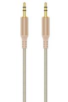 AUX audio laidas HAVIT DOT 66, 3.5mm jungtys, sustiprintas, 1 m, smėlio sp.