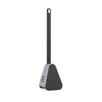 Silikoniniai šereliai tualeto šepetys Greitai džiūstantis laikiklis Vonios kambario tualeto valymo šepetys Lanksti silikoninė šepečio galvutė WC priedai toilet brush with holder balta