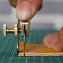 Odos apdirbimo įrankiai „Pasidaryk pats“ įpjovimo peilis Vario apdailos peilis su ašmenimis Odos pjovimo įrankis Patchwork audinio skirstytuvas 140mm