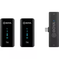 BY-XM6-S6 - 2.4GHz Dual-channel Wireless Microphone for Type-C Android iPhone