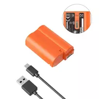 SmallRig 4966 EN-EL15c USB-C Įkraunama Kameros Baterija (Oranžinė) 4966