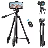 K&F Concept K&F 59.4/1.5 m Aluminum Travel Tripod with Bluetooth KF09.125 S174A1