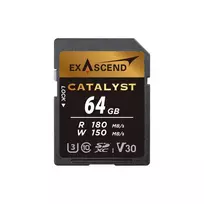 Exascend 64GB Catalyst UHS-I SDXC V30 170MB/s 140MB/s atminties kortelė EX64GSDU1