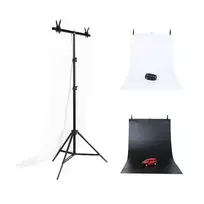 Puluz Foto studijos fono laikiklis 70x200cm + Fono medžiagos 2 vnt DCA0976