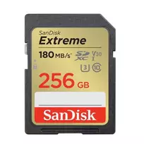 SANDISK EXTREME SDXC 256GB 180/130MB/s UHS-I U3 atminties kortelė (SDSDXVV-256G-GNCIN)