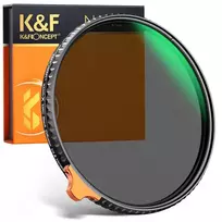 K&F Concept 62mm Juodas Mist 1/4 ir ND2-ND32 (1-5 Solių) Kintamas ND Objektyvo Filtras