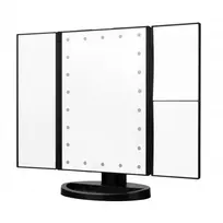 Humanas HS-ML04 makeup mirror with LED backlight - black