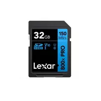 Lexar SDHC 800x Pro UHS-I cards, C10 (V10) U1, R150, 32GB /LSD0800P032G-BNNNG