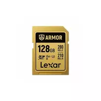 Lexar SDXC ARMOR Gold UHS-II U3, Stainless Steel, IP68 R280/W210 (V60) 128GB