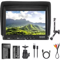 NEEWER F100N-MA, camera monitor + USB battery charger + 2600mAh NP-F550 battery + Magic Arm