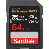 SanDisk Extreme Pro SDXC 64GB (SDSDXEP 064G GN4IN) UHS-II C10 U3 V60
