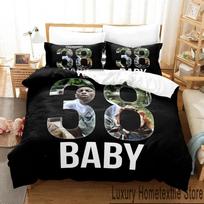 3D Print YoungBoy Never Broke Again Bedding Set Duvet Cover Bed Set Quilt Cover Pillowcase Comforter king Queen Size Boys Adult 70x133cm 2pcs