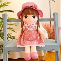 45CM Kawaii Mergaitės Medvilninė Lėlė Princesės Persirengimas Cosplay Pliušinis Žaislas Kostiumas Nuraminimo Žaislai Iškamša Mergaitė Gimtadienio Valentino Diena Dovana rožinė