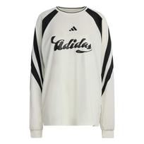 Adidas Tiro raidžių juostelės megztinis Patogus džemperis Moteriškas džemperis KC4007 M white