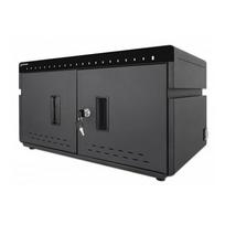 Manhattan  iPad to 11" 20-bay Charging Cabinet Desktop via USB-C, Also other tablets and smartphones (with device to USB-C cable), Bays 264x22x235mm, Device charging cables not included (suggest USB-C cable 354868), Cart, Lockable, EU/UK power cords | 715959  | 766623715959