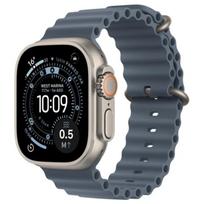 APPLE  Watch Ultra 3 GPS + Cellular 49mm Natural Titanium Case with Anchor Blue Ocean Band | MEWH4QP/A  | 195950608830