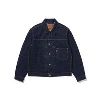 Levis vienspalvis užsegamas sagomis ilgomis rankovėmis džinsinis švarkas vyrams viršutinis drabužis mėlynas A3174-0002 XS