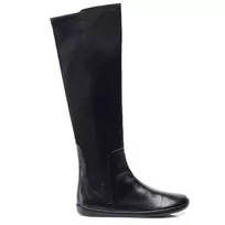 ZAQQ barefoot ilgaauliai batai QATCH Winter juoda su kailiu