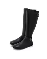 Shapen barefoot ilgaauliai GLAM  juoda su dirbtiniu kailiu