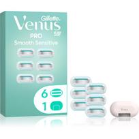 Gillette Venus PRO Smooth Sensitive pakaitiniai peiliukai + apsauginis dangtelis 6 vnt.