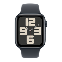 Apple Watch SE Aluminium Case išmanusis laikrodis 44 Midnight Sport Band | M/L