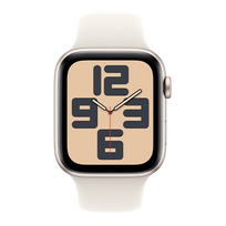 Apple Watch SE Aluminium Case išmanusis laikrodis 44 Starlight Sport Band | M/L