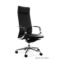 Natūralios odos biuro kėdė | Ofiso biuro kėdė, ergonominė | Juoda