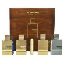 Al Haramain Al Haramain Amber Oud Collection 4 x 60ml - Amber Oud Gold Edition + Amber Oud Rouge Edition + Amber Oud Tobacco Edition + Amber Oud Blue Edition 60mlml arabiški kvepalai Unisex