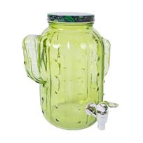 Stiklinis indas KAKTUSAS 3,5L, žalias