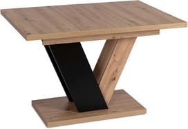 Stół CLARK 120-160 cm Dąb Artisan/Czarny