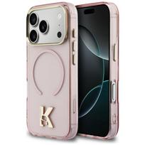 Karl Lagerfeld IML K Galvos Logotipas MagSafe Dėklas iPhone 17 Pro - Rožinis