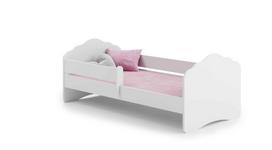 Vaikiška lova Fala su čiužiniu ir barjerine apsauga 164 cm x 85 cm x 63 cm