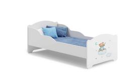 Vaikiška lova Michas su čiužiniu 164 cm x 85 cm x 63 cm, meškiukas