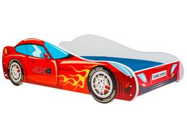 Vaikiška lova Car II su čiužiniu 165 cm x 84 cm x 49 cm, automobilis 4x4
