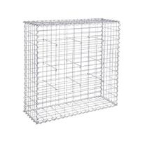 Gabionas 100 x 95 x 30 cm. GGB193, sidabrinės spalvos