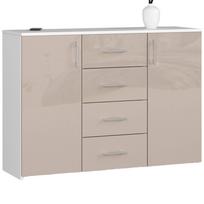 Komoda NORE K45, baltos/kreminės spalvos