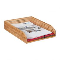 Perforuotas Popieriaus padėklas 7x25x33 cm., šviesiai rudos spalvos