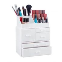 Makiažo organizatorius su stalčiais 29,5x23,5x14cm., baltos spalvos