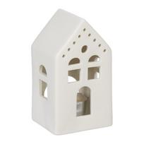 Žvakės žvakidė "Namas" 12x6,5x6cm., baltos spalvos