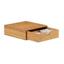 Daiktų laikymo dėžė 8x27,5x29,5cm., šviesiai rudos spalvos