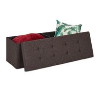 Sulankstomas suolas su pertvara 38,5x110x37,5cm., tamsiai rudos spalvos