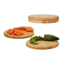 Rinkinys iš 4 pjaustymo lentelių 2x25x25cm., šviesiai rudos spalvos